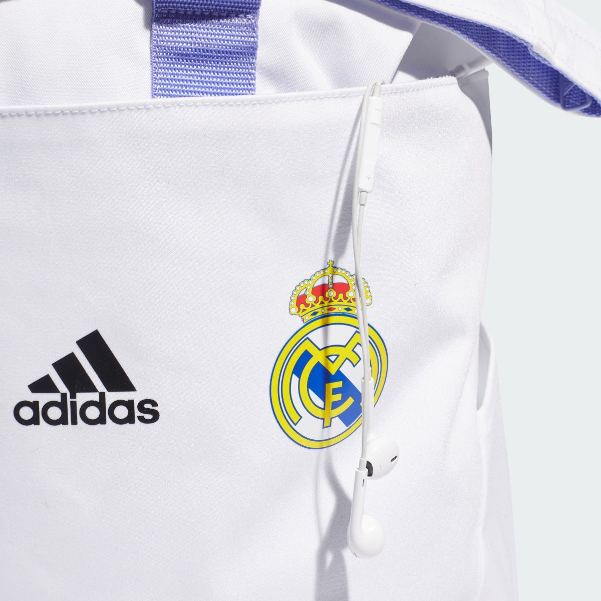 adidas 2022-23 Real Madrid Backpack - White-Purple (Detail 2)