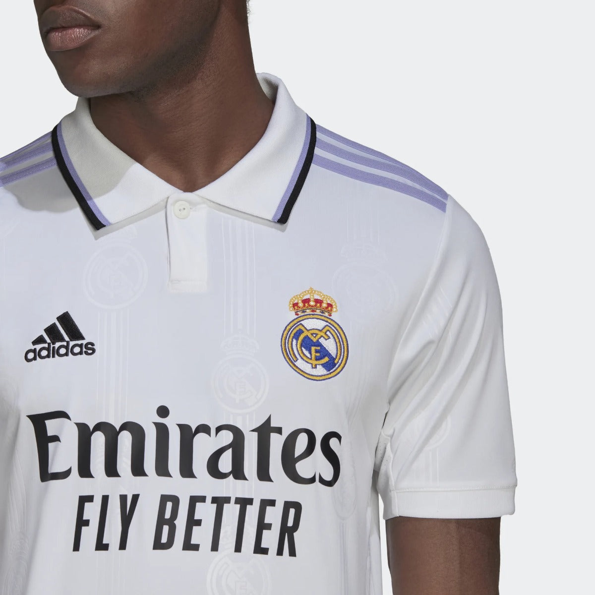 adidas 2022-23 Real Madrid Home Jersey - White (Detail 1)