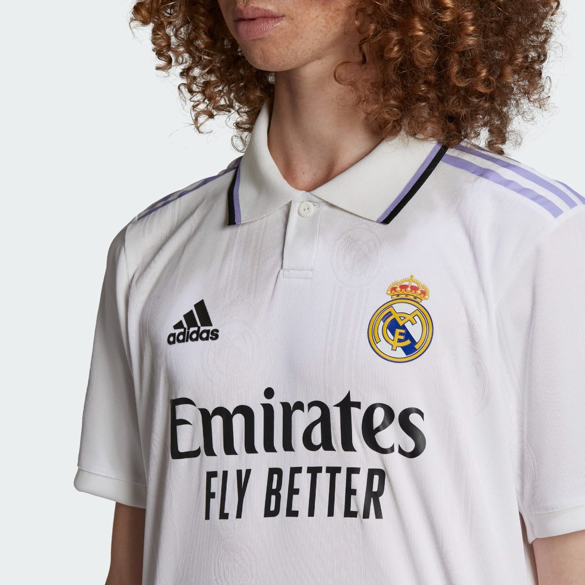 adidas 2022-23 Real Madrid Home Jersey Authentic - White (Detail 1)
