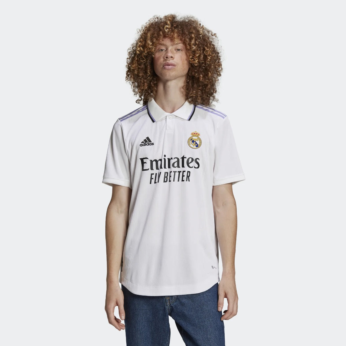 adidas 2022-23 Real Madrid Home Jersey Authentic - White (Model - Front)
