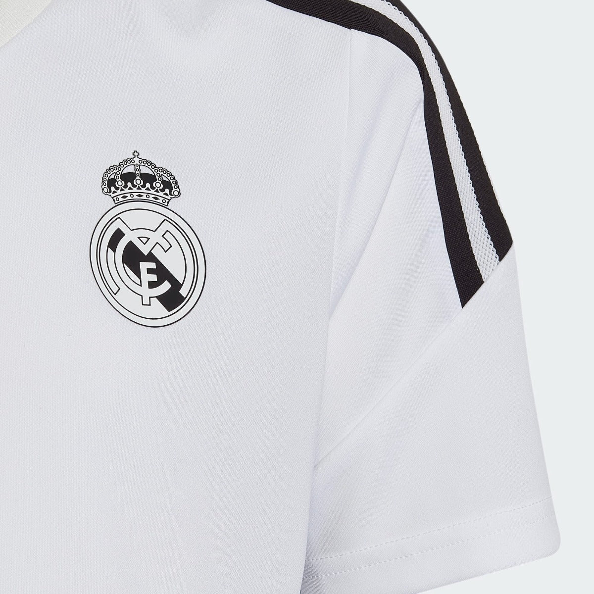 adidas 2022-23 Real Madrid Youth Training Jersey - White (Detail 1)