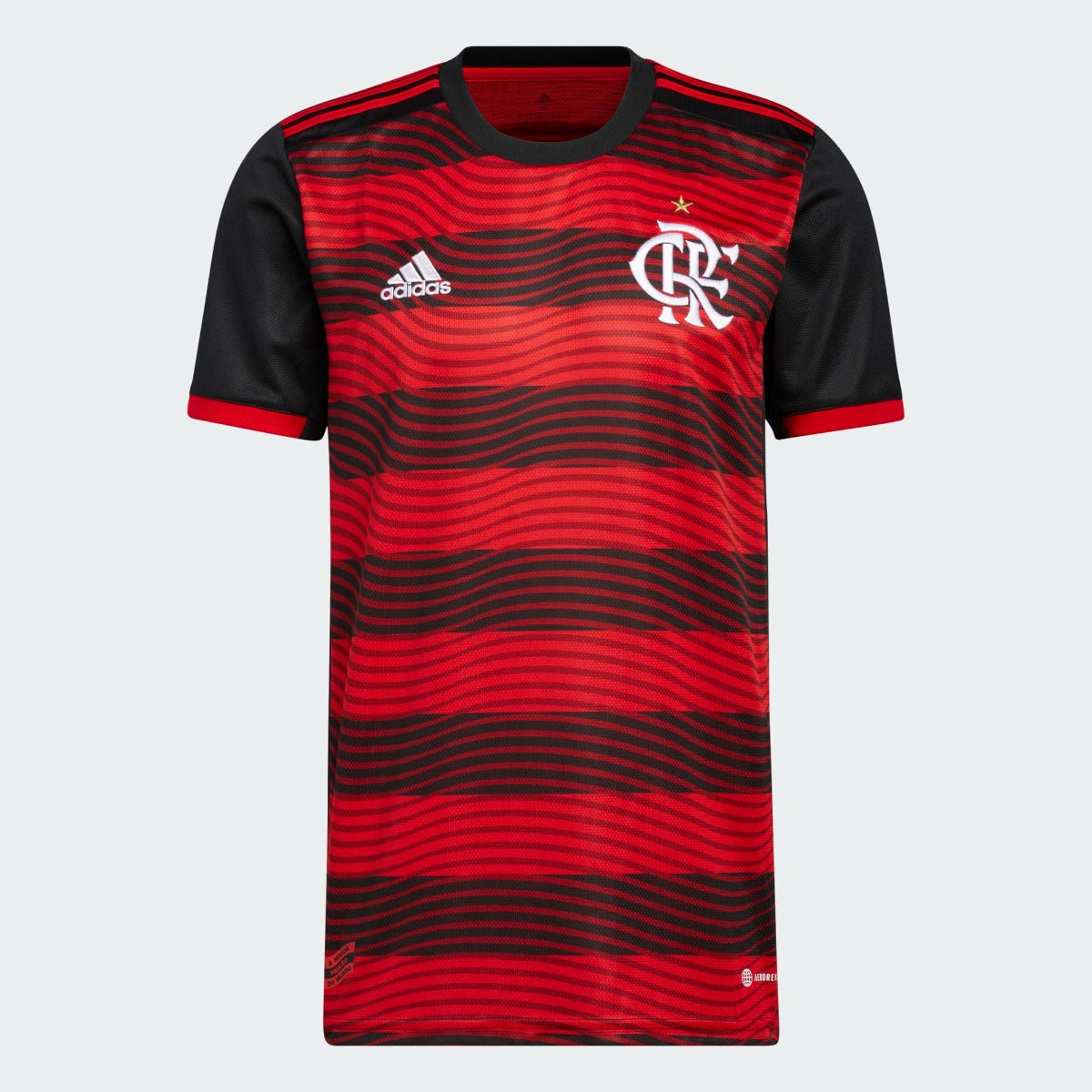adidas 2022 CR Flamengo Home Jersey - Red-Black (Front)