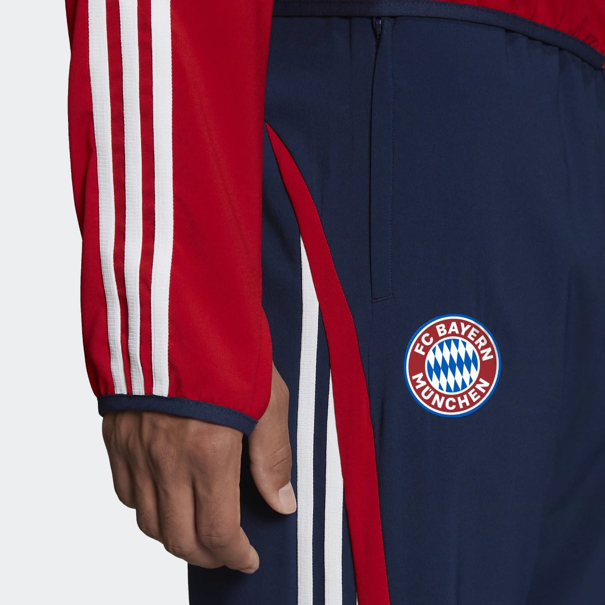 adidas 21-22 Bayern Munich Teamgeist Woven Pants - Indigo (Detail 1)