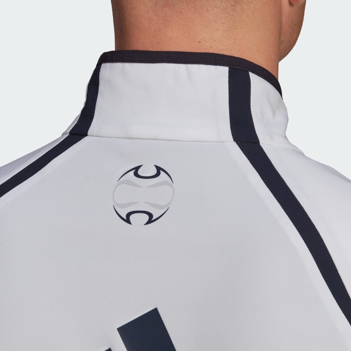 adidas 21-22 Real Madrid Teamgeist Woven Jacket - White (Detail 2)
