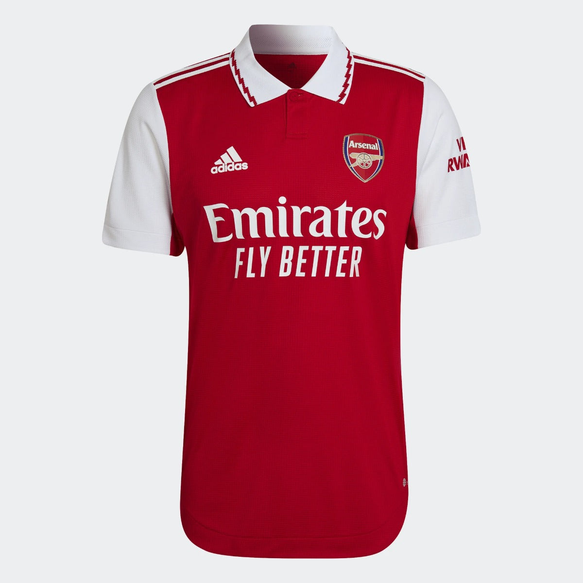 adidas 22-23 Arsenal Authentic Home Jersey - Scarlet-White (Front)