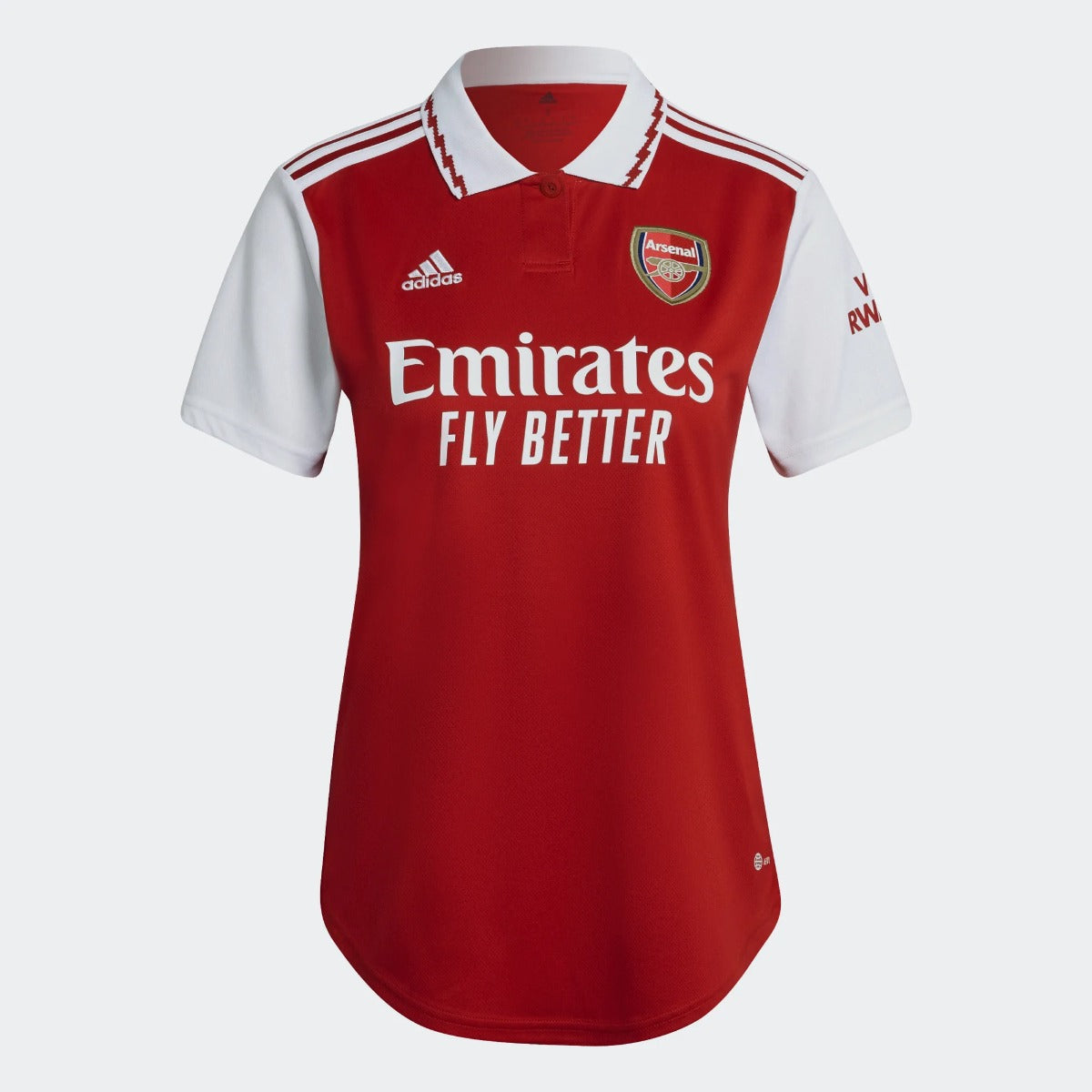adidas 22-23 Arsenal Womens Home Jersey - Scarlet-White (Front)