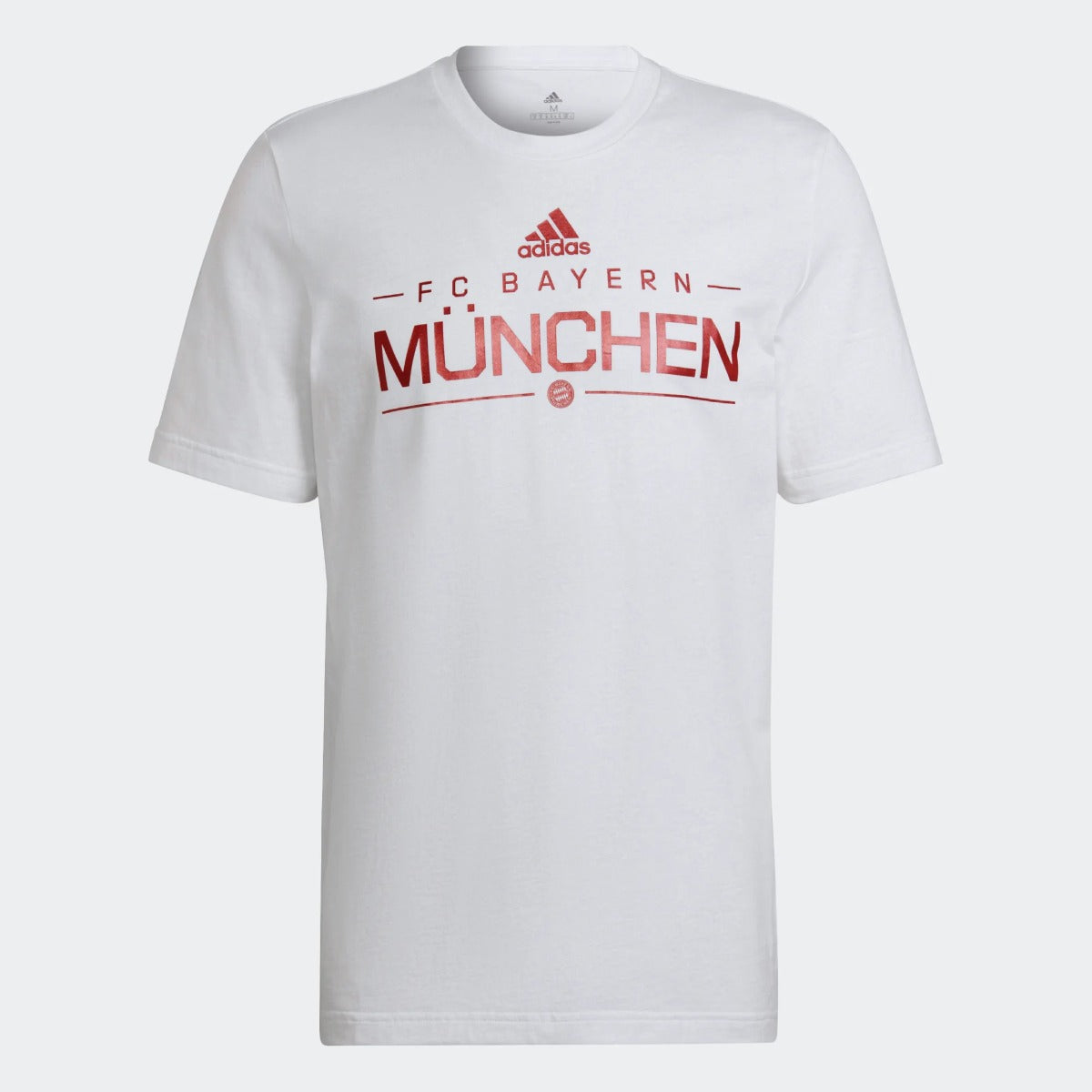 adidas 22-23 Bayern Munich Graphic Tee - White-Red (Front)