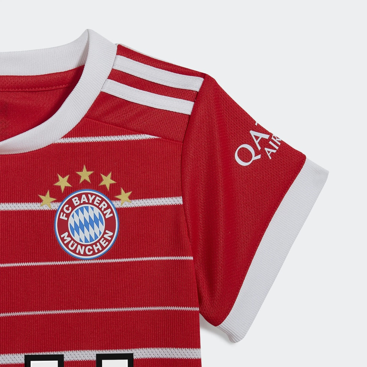 adidas 22-23 Bayern Munich Home Baby Kit - Red-White (Detail 1)