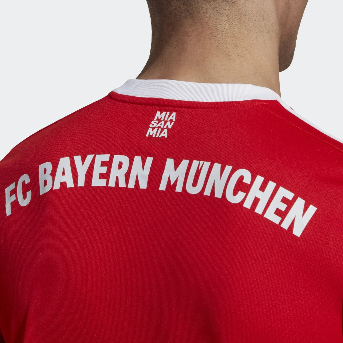 adidas 22-23 Bayern Munich Home Jersey - Red-White (Detail 2)