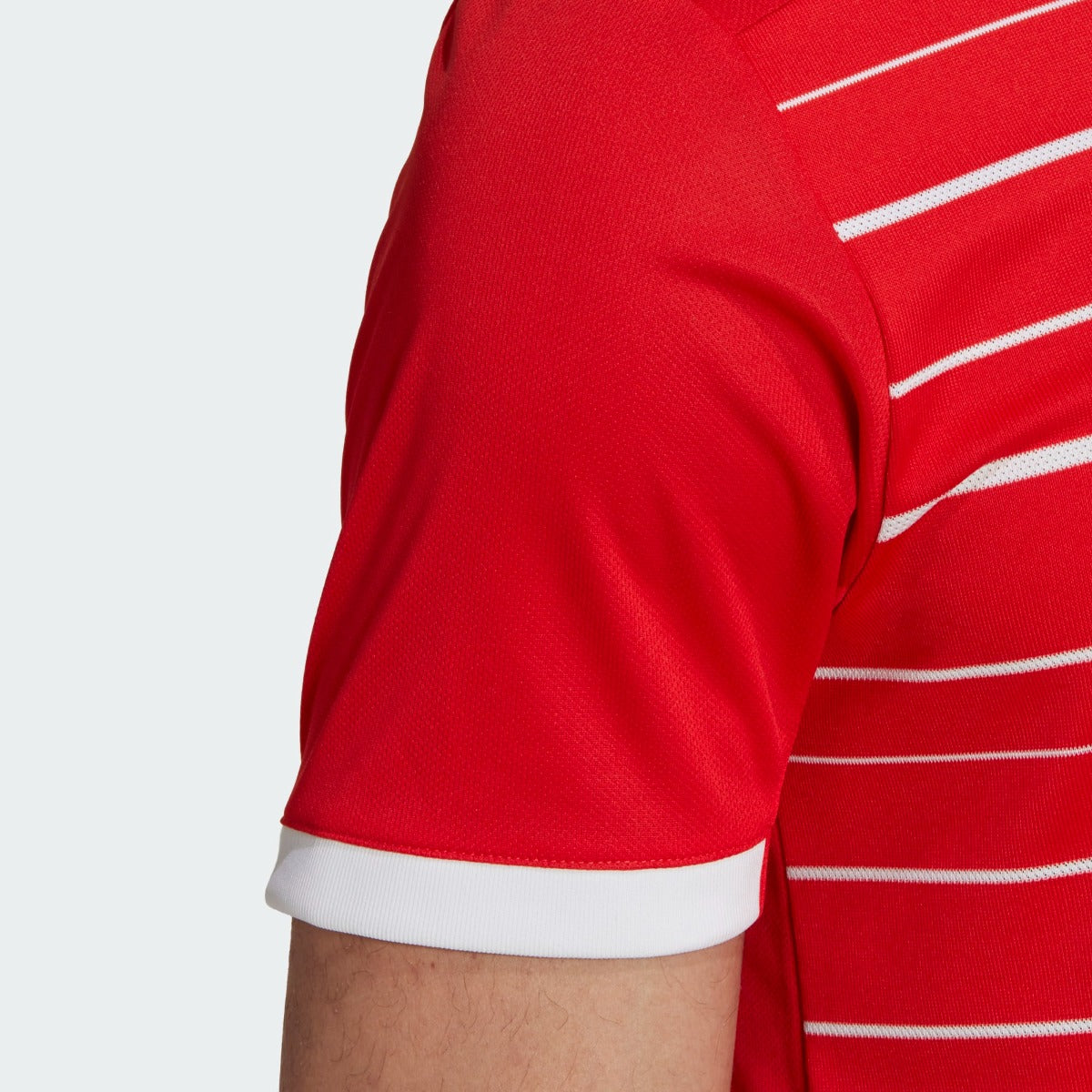 adidas 22-23 Bayern Munich Home Jersey - Red-White (Detail 3)
