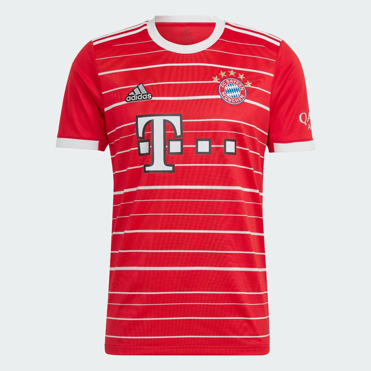 adidas 22-23 Bayern Munich Home Jersey - Red-White (Front)