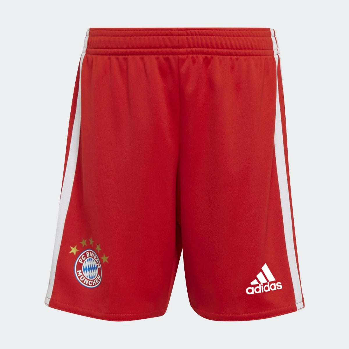 adidas 22-23 Bayern Munich Home Mini Kit - Red-White (Shorts - Front)