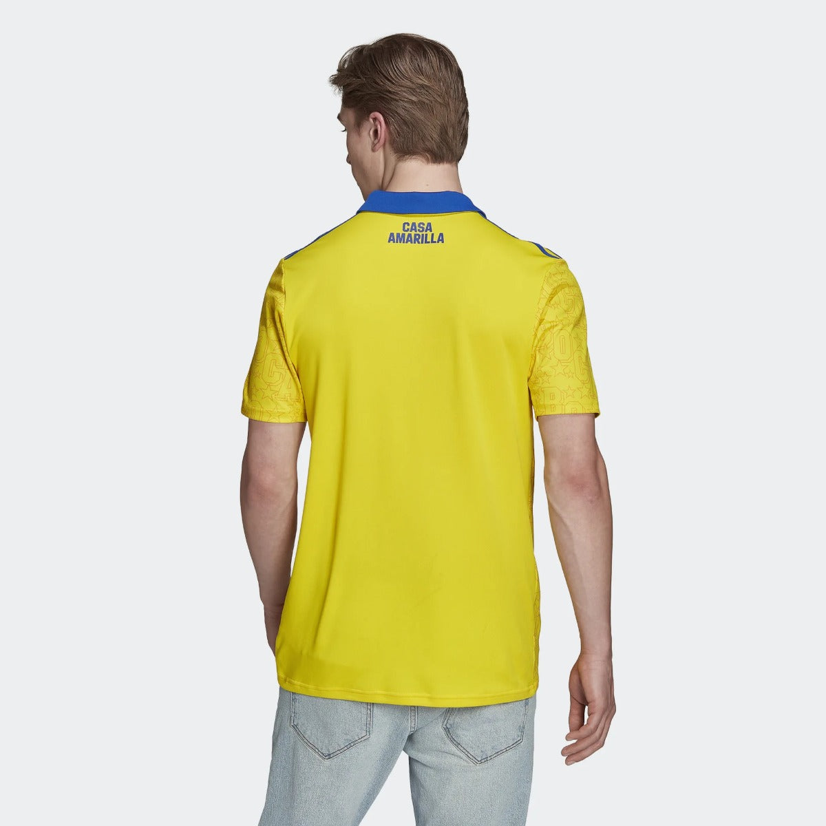 adidas 22-23 Boca Juniors Third Jersey - Yellow (Model - Back)