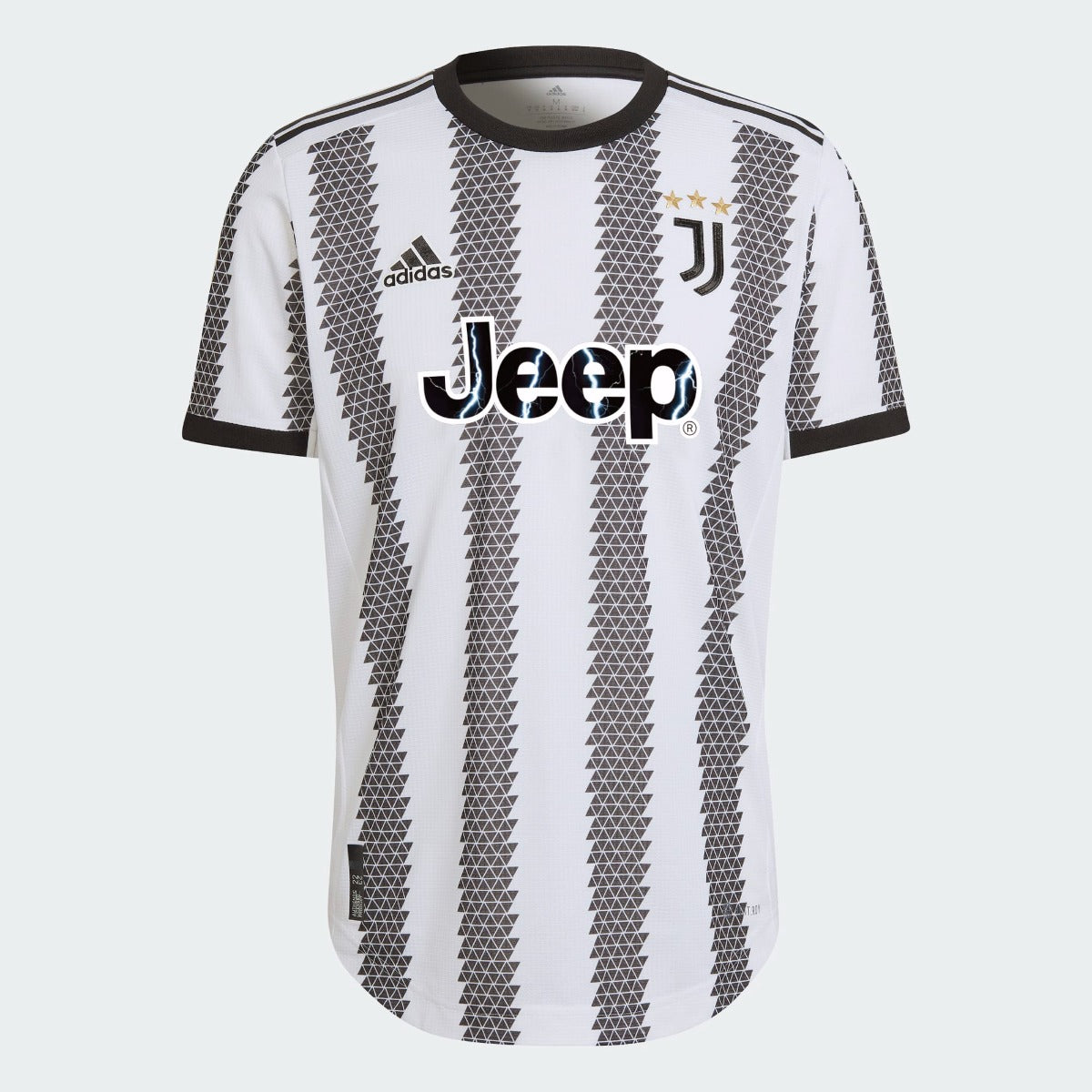 adidas 22-23 Juventus Authentic Home Jersey - White-Black (Front)