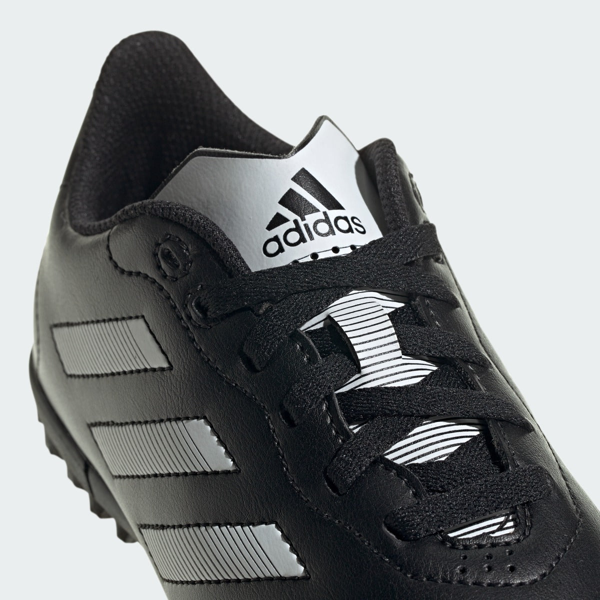 adidas Kids Goletto VIII Turf - Black-White  (Detail 1)