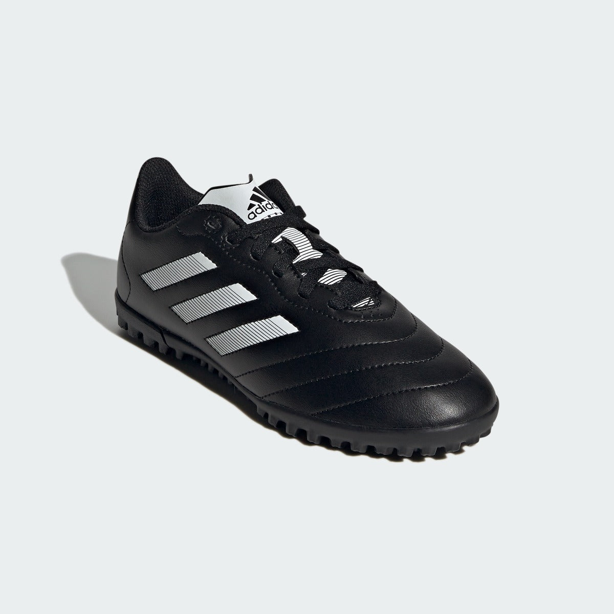 adidas Kids Goletto VIII Turf - Black-White  (Diagonal 1)