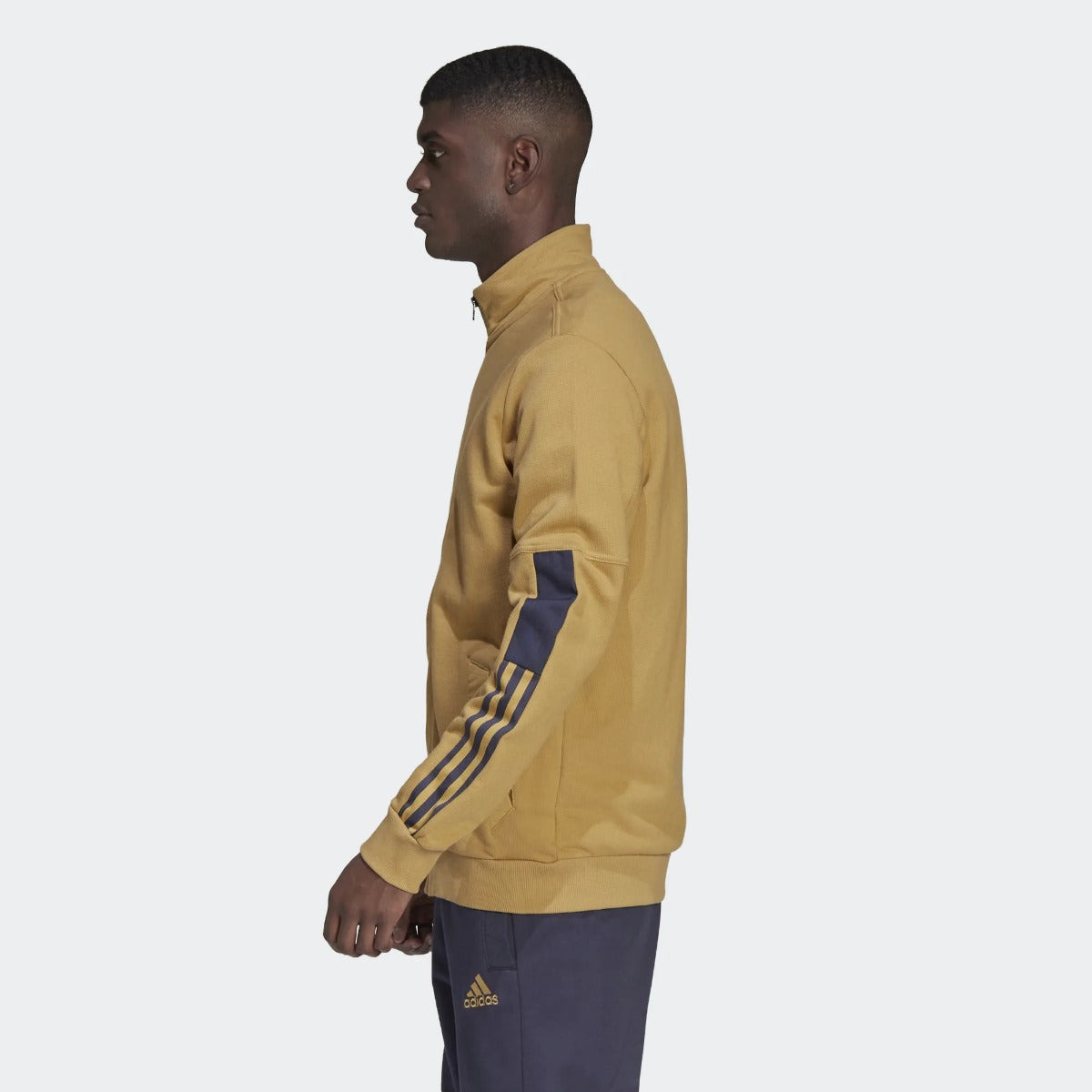 adidas Tiro Track Jacket AW - Golden Beige (Model - Side)