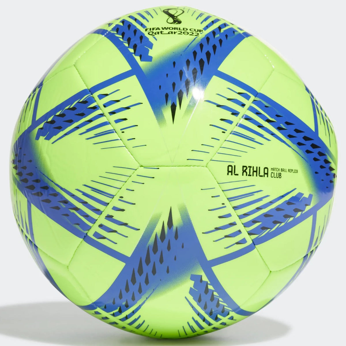 adidas World Cup 2022 Al Rihla Club Ball - Signal Green-Pantone-Black (Back)