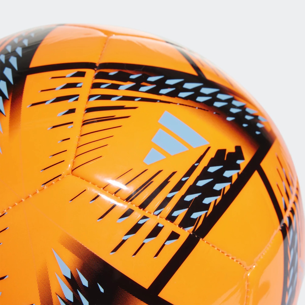 adidas World Cup 2022 Al Rihla Club Ball - Solar Orange-Black-Pantone (Detail 2)