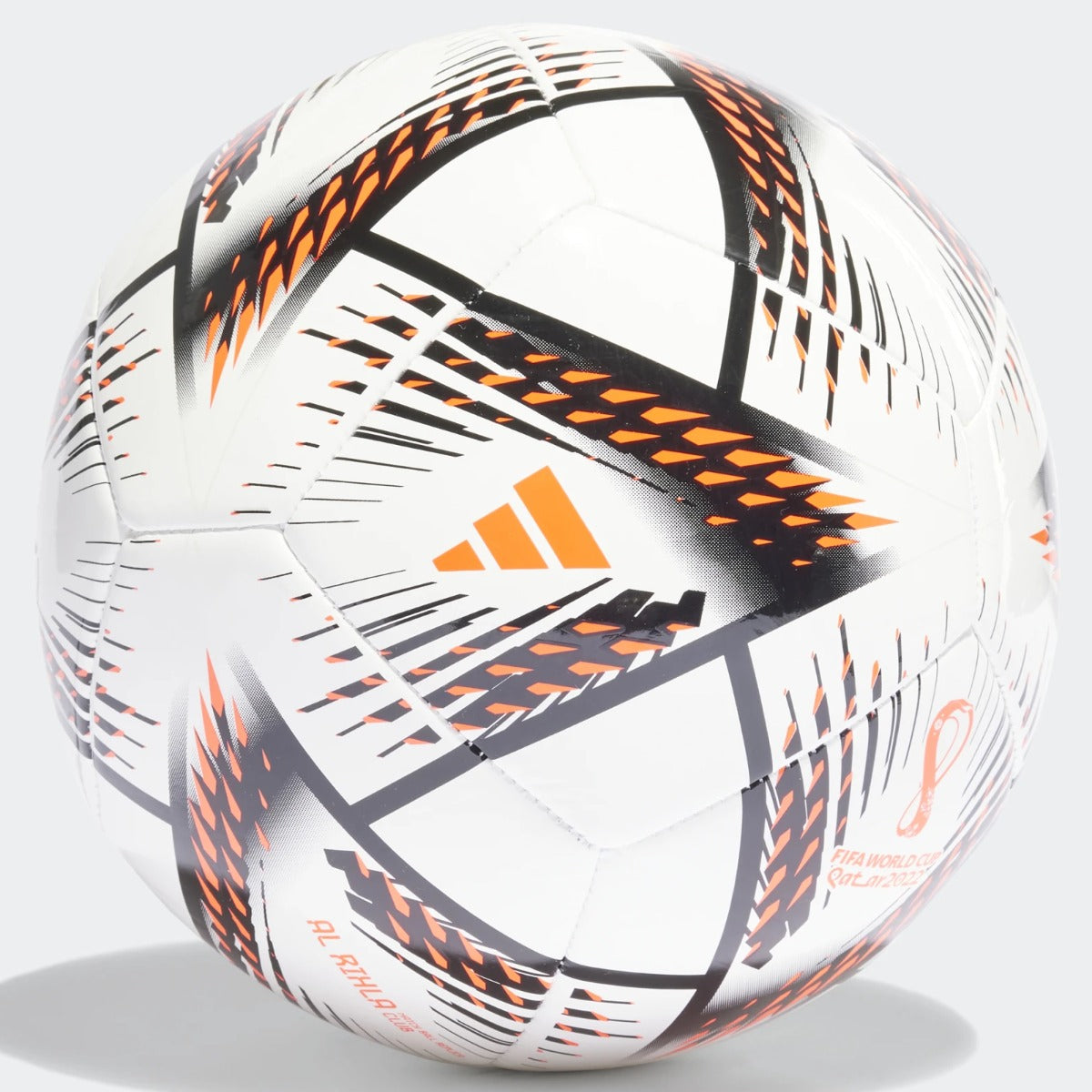 adidas World Cup 2022 Al Rihla Club Ball - White-Black-Solar Red (Back)