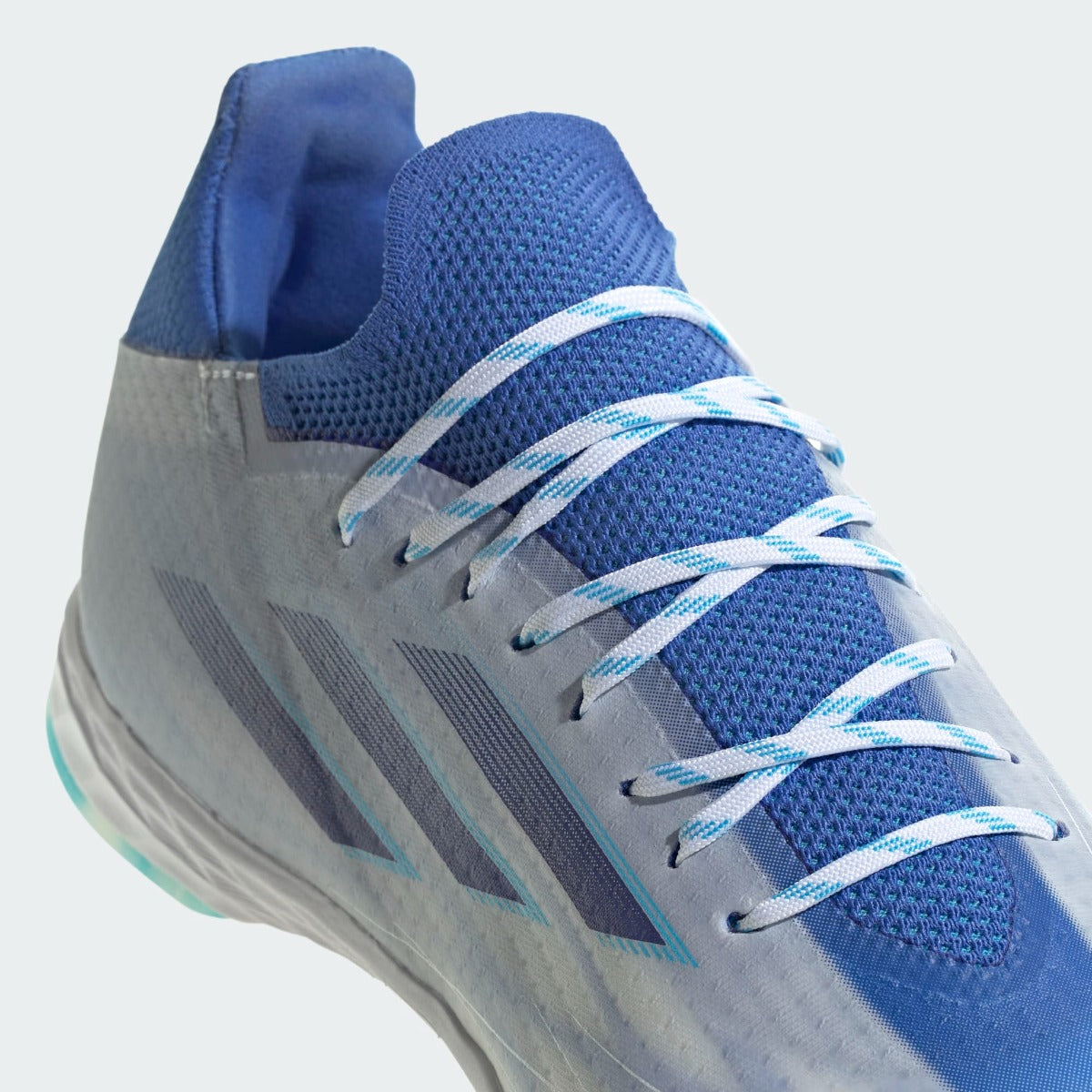 adidas X Speedflow .1 Turf - White-Blue (Detail 1)
