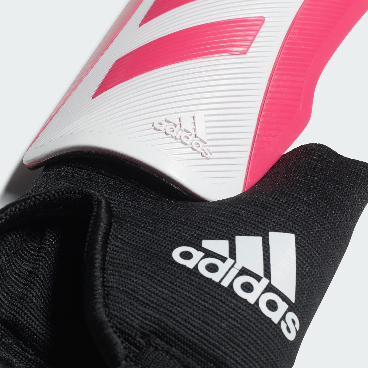adidas Youth Tiro Match Shin Guards - Shock Pink-White (Detail 2)