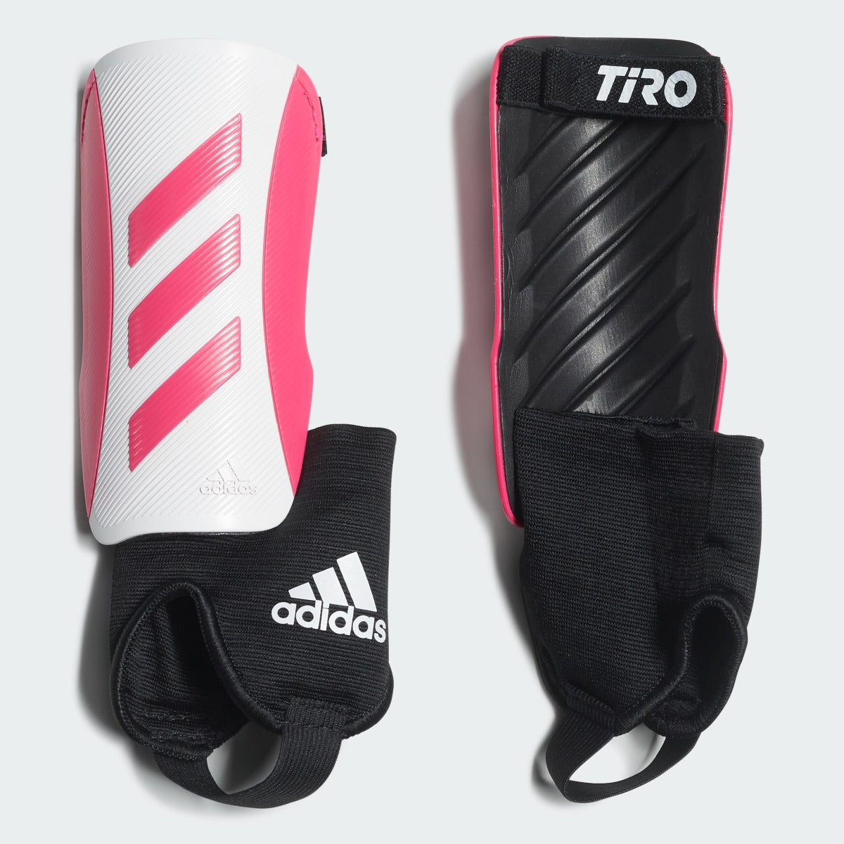adidas Youth Tiro Match Shin Guards - Shock Pink-White (Set)