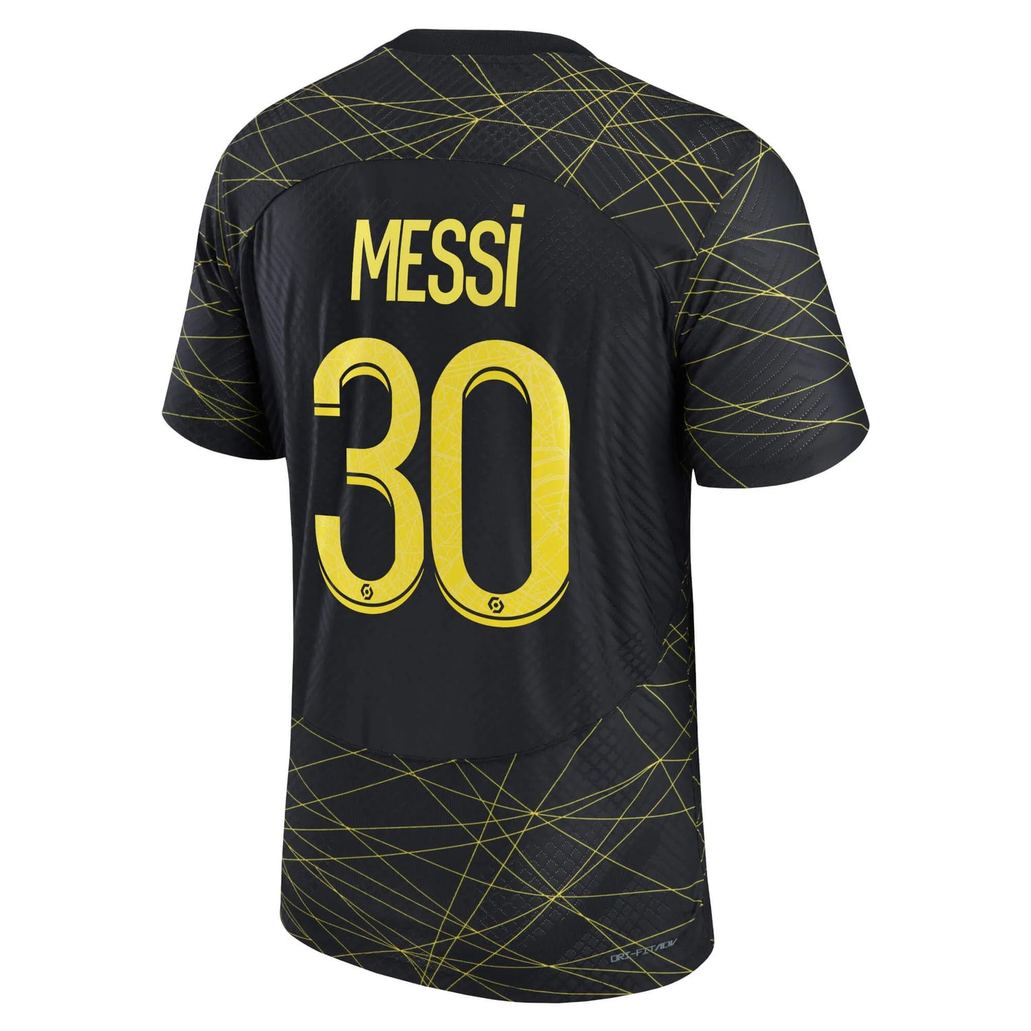 Jordan 2023 PSG Authentic Fourth Jersey - Black-Yellow