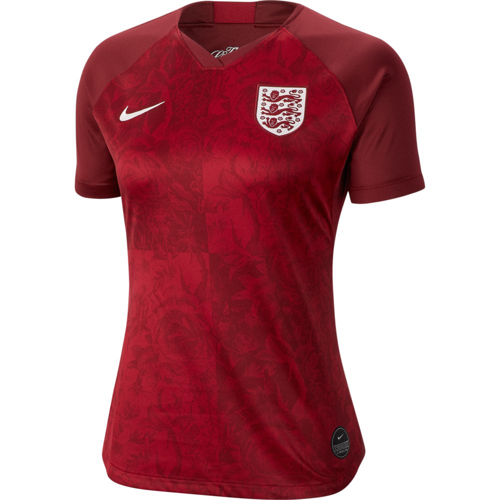 Nike England 2019-20 Women's WC Away Jersey - Red