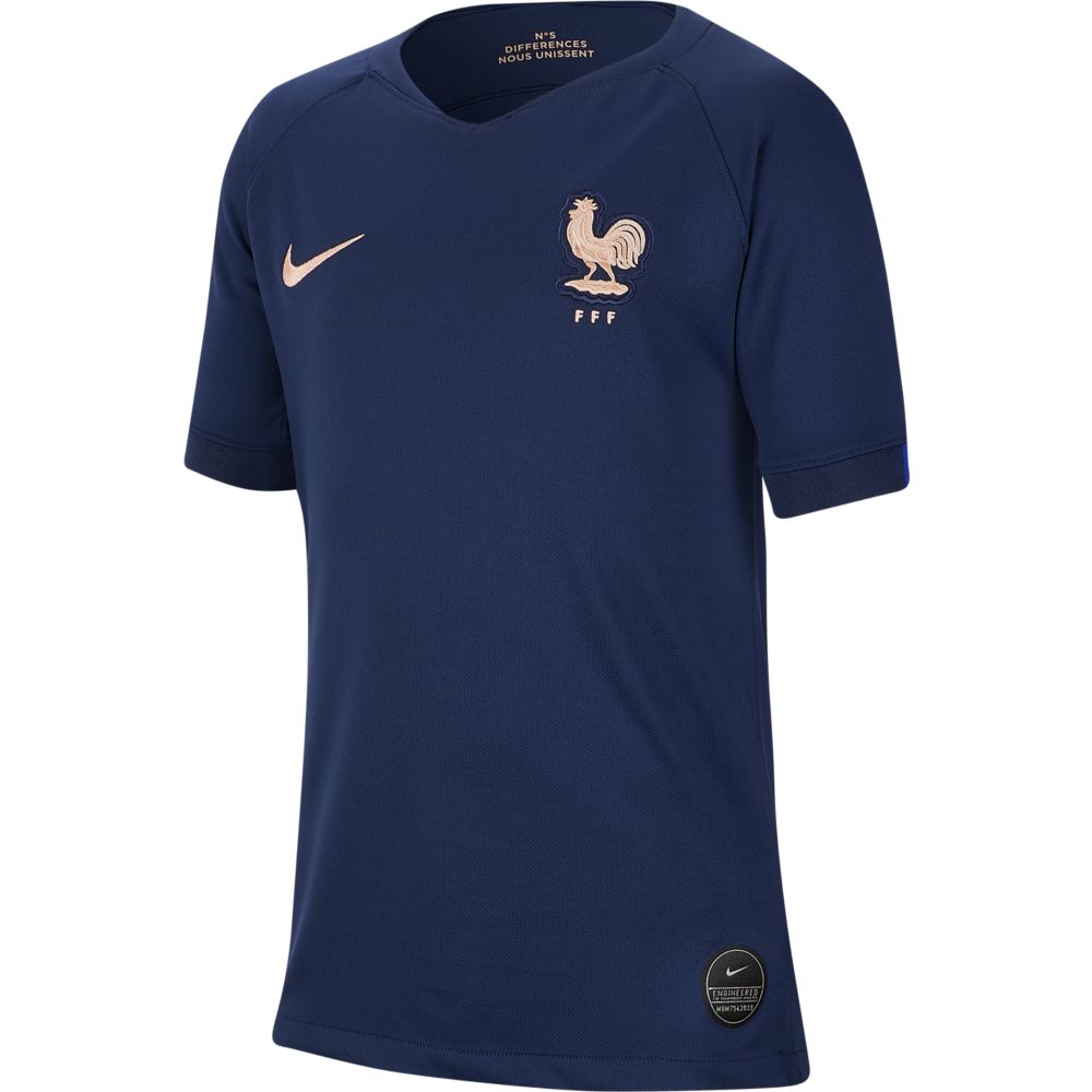 Nike France 2019-20 WC YOUTH Home Jersey - Blue