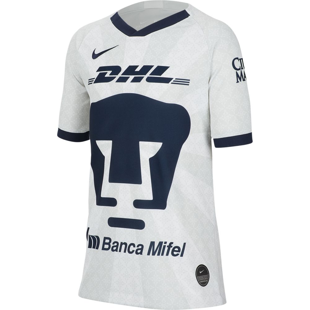 Nike 2019-20 Pumas YOUTH Home Jersey - White-Navy