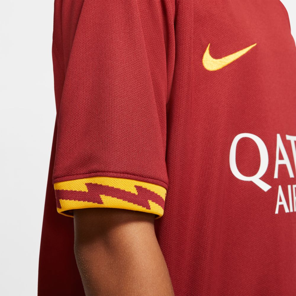 Nike 2019-20 Roma YOUTH Home Jersey - Red-Yellow