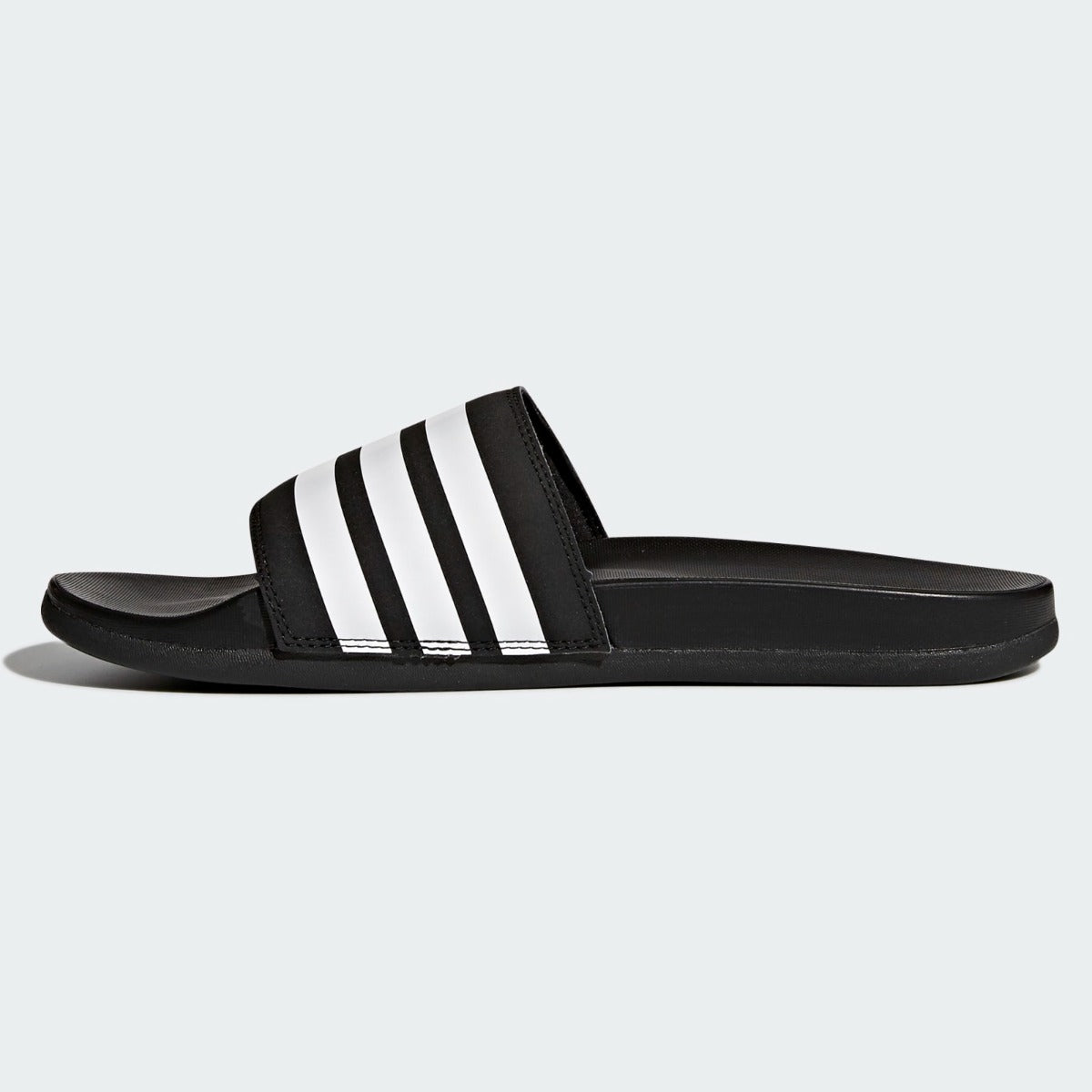 Adidas Adilette Comfort Sandals - Black-White (Side 2)