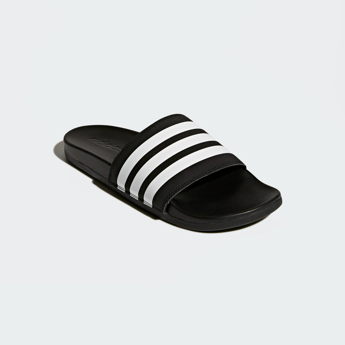 Adidas Adilette Comfort Sandals - Black-White (Diagonal 1)