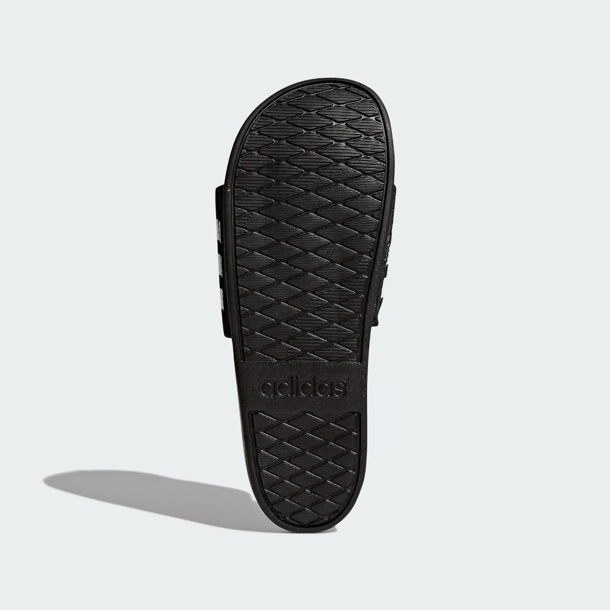 Adidas Adilette Comfort Sandals - Black-White (Bottom)