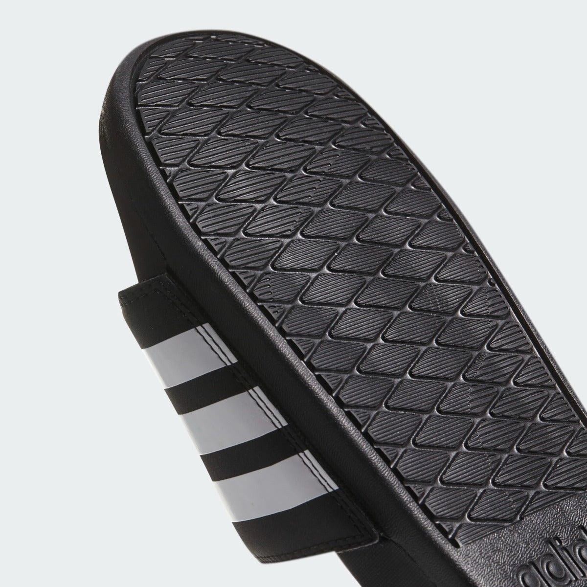 Adidas Adilette Comfort Sandals - Black-White (Detail 2)