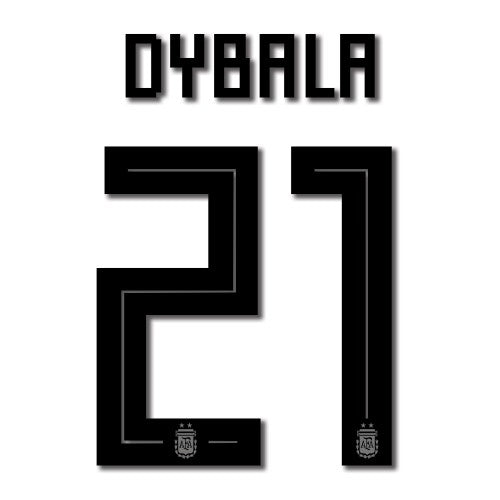Argentina 2018 Home Dybala #21 Name Set