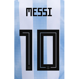 Copy WideBundle of 2018 Argentina Home Messi YOUTH #10 Jersey Name Set