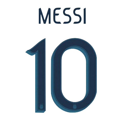 Argentina 2019/20 Home Youth Messi #10 Jersey Name Set