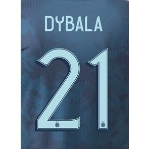 Argentina 2020/21 Away Dybala #21 Jersey Name Set