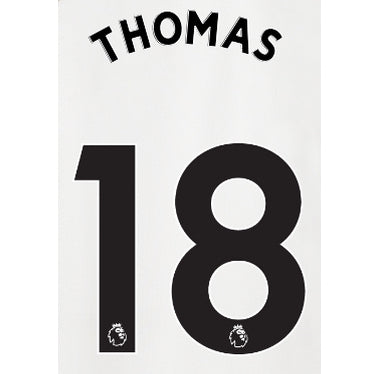 Arsenal 2020/21 Away Thomas #18 Jersey Name Set