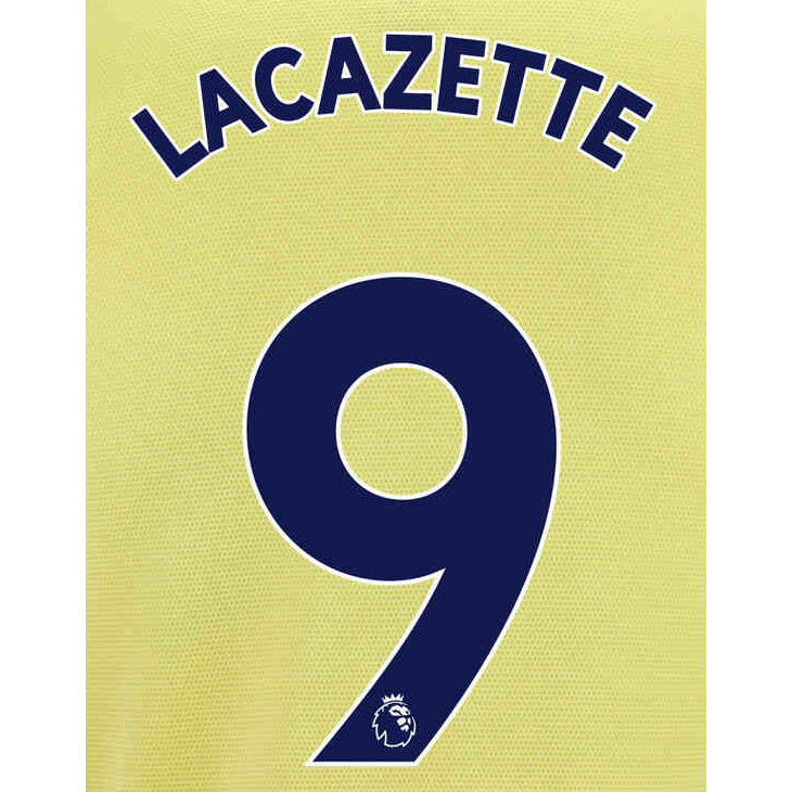 Arsenal 2021/22 Away Lacazette #9 Jersey Name Set (Main)