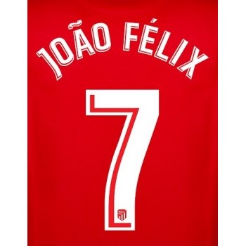 Atletico Madrid 2020/21 Home Joao Felix #7 Jersey Name Set