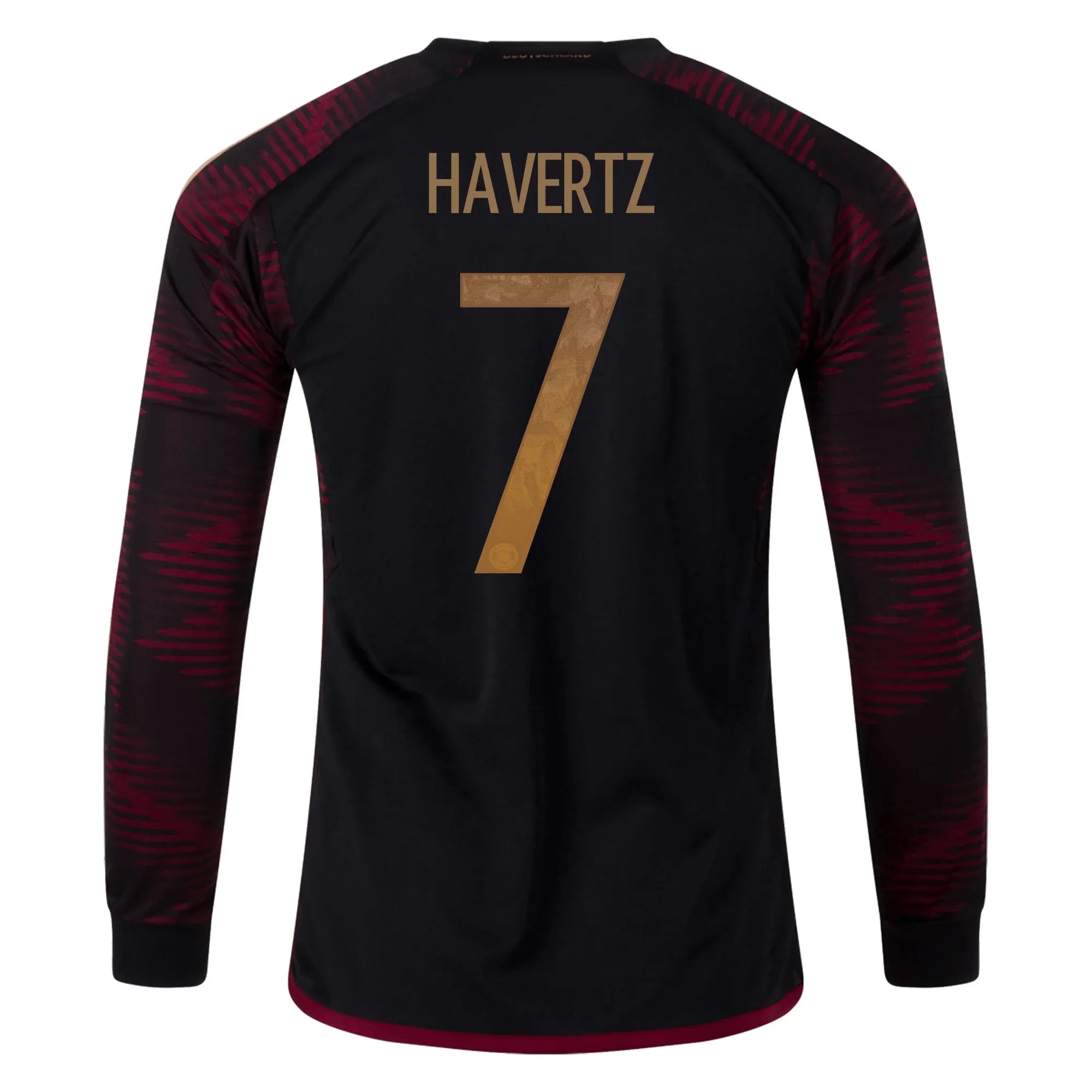 adidas 2022-23 Germany Away Long Sleeve Jersey Black