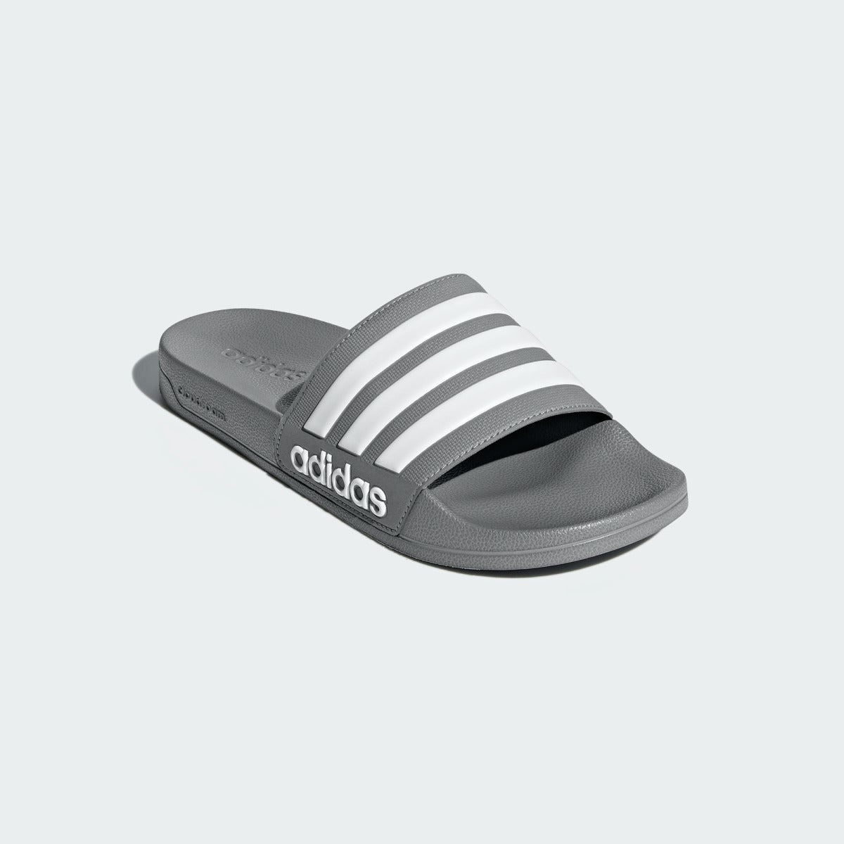 Adidas Adilette Shower Sandal - Grey-White (Diagonal 1)