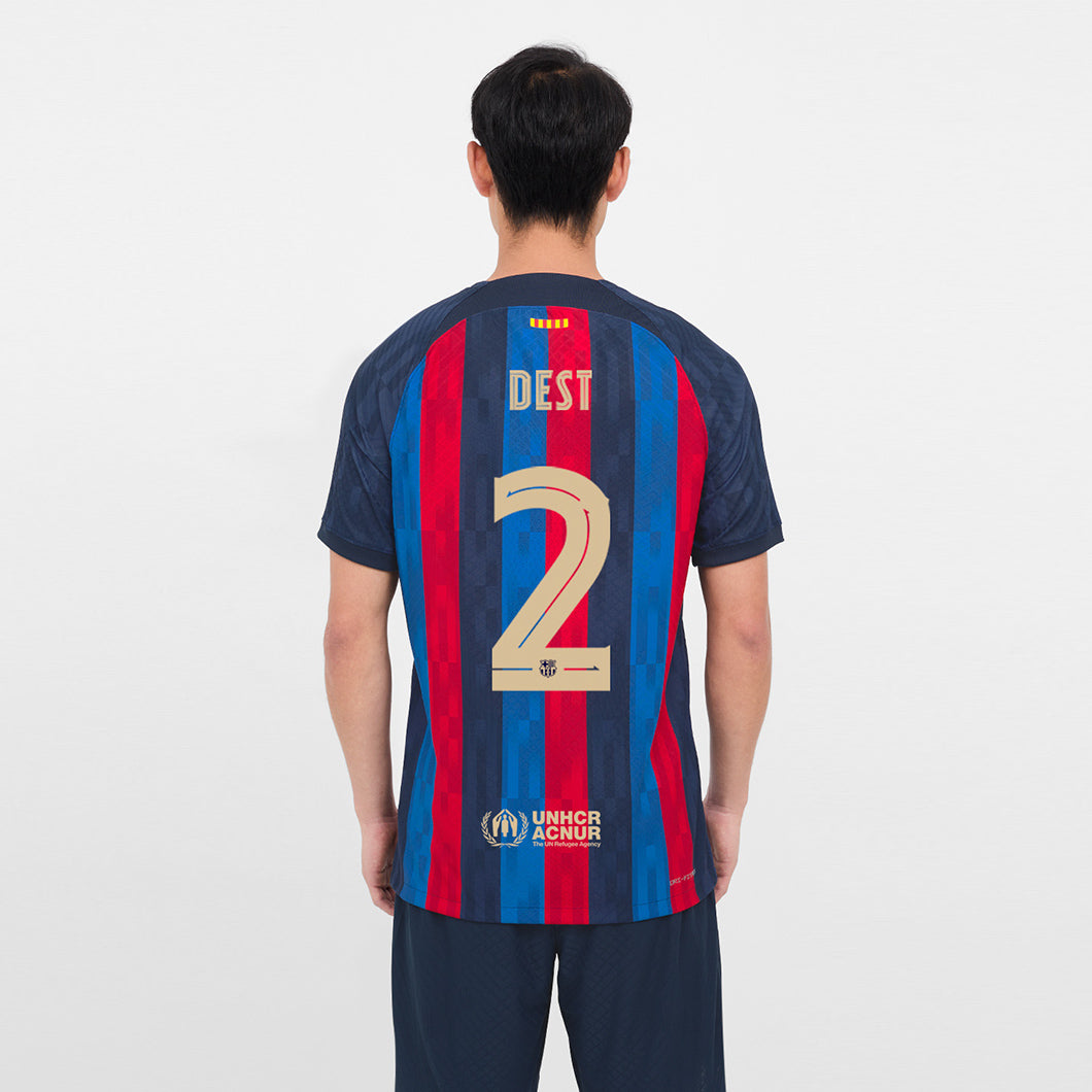 Nike 2022-23 FC Barcelona Authentic Home Jersey - Obsidian-Sesame