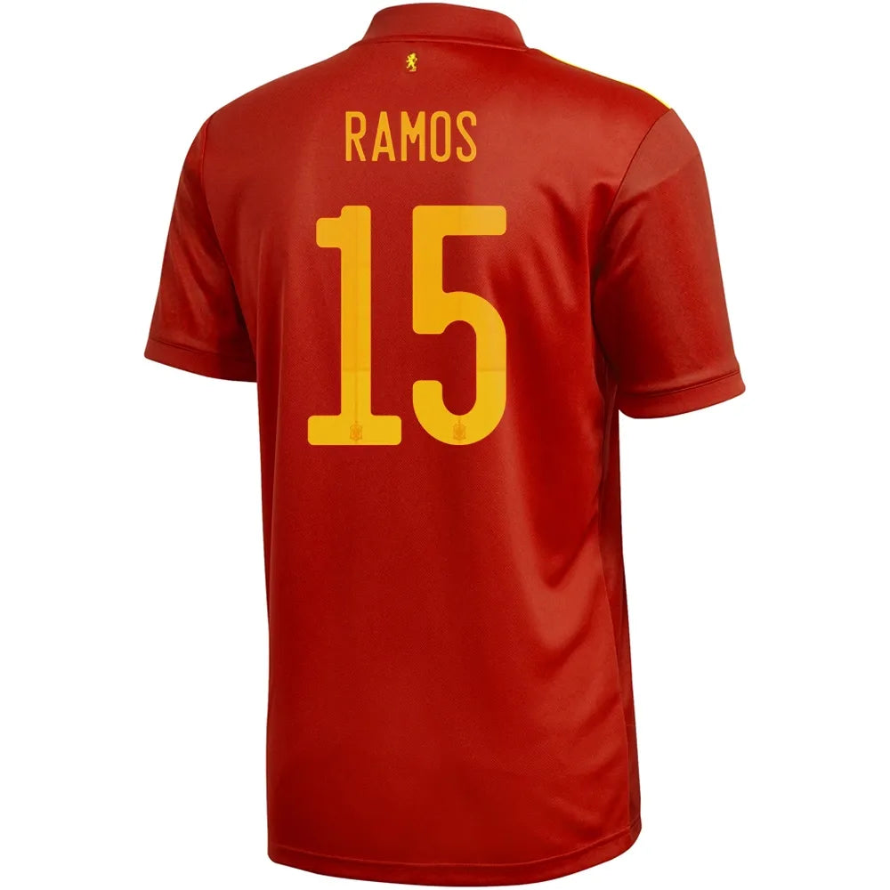 adidas 2020-21 Spain Authentic Home Jersey - Red-Yellow