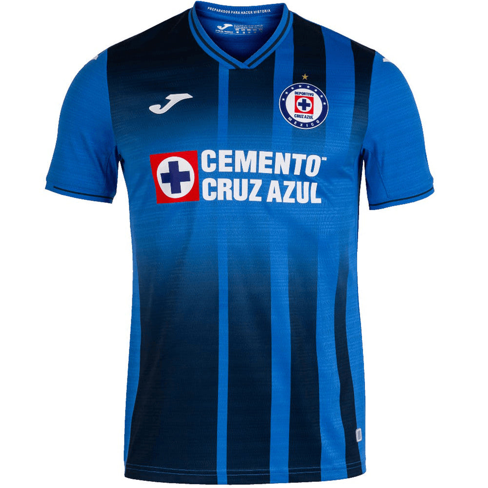 Joma Cruz Azul 2021-22 Home Jersey - Royal-White (with Star) (Front)
