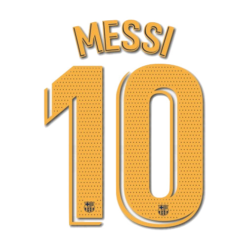 Barcelona 2019/21 Home Messi #10 Youth Jersey Name Set
