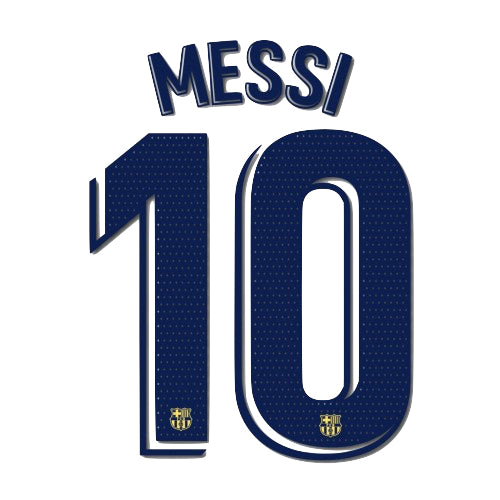 Barcelona 2019/20 Away Messi #10 Youth Jersey Name Set